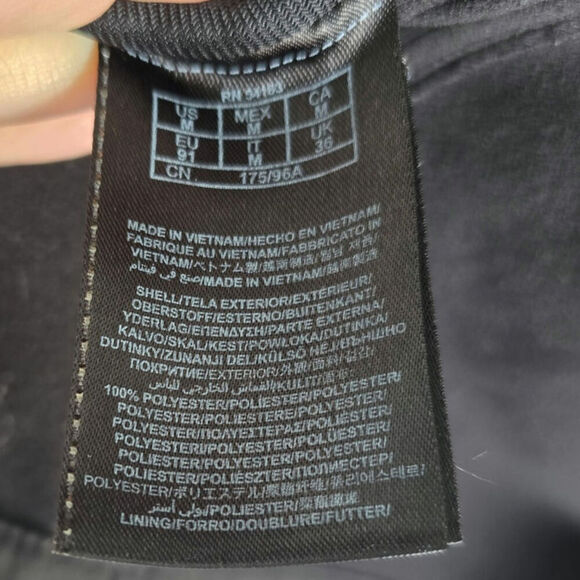 Guess Men's Coat Jacket Mens Solid Zip Up Jacket Softshell Size Medium Black - Picture 5 of 8